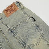 Men Jeans Stitching Distressed Retro Personal Leisure