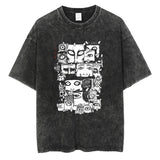 Hip Hop Streetwear Oversize Acid T Shirt For Men Women