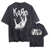 Washed Vintage Rock Band Korn Falling Away From Me T shirt