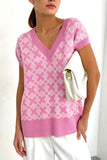 Women Work Business Casual Sweats Loose-Knit Waistcoat