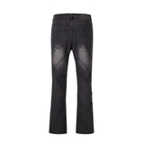 Men Jeans Topstitching Personality Design Loose