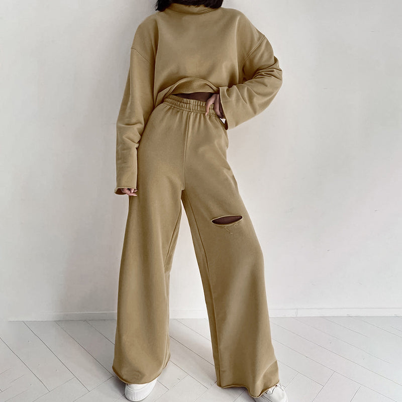 Women Co-Ords Autumn Winter Street Casual Women's Long Sleeve