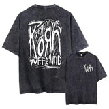 Washed Vintage Rock Band Korn Falling Away From Me T shirt
