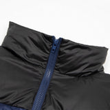 Men Cotton Padded Jacket Coat Vintage Stand-up Collar Cotton-Padded Clothes Ins Casual Winter Loose and Warm Bread Coat