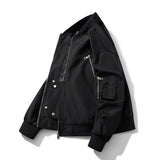 Mens Vintage Jackets Flight Suit Printed Logo Jacket