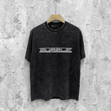 Purple Brand Distressed T Shirts Short Sleeve