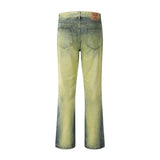 Men Jeans Retro Distressed Loose Casual