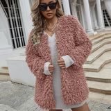 Women Fur Jacket Fashion Plush Coat