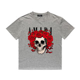 Amiri T Shirt Printed Casual Hip Hop round Neck Short Sleeve T-shirt