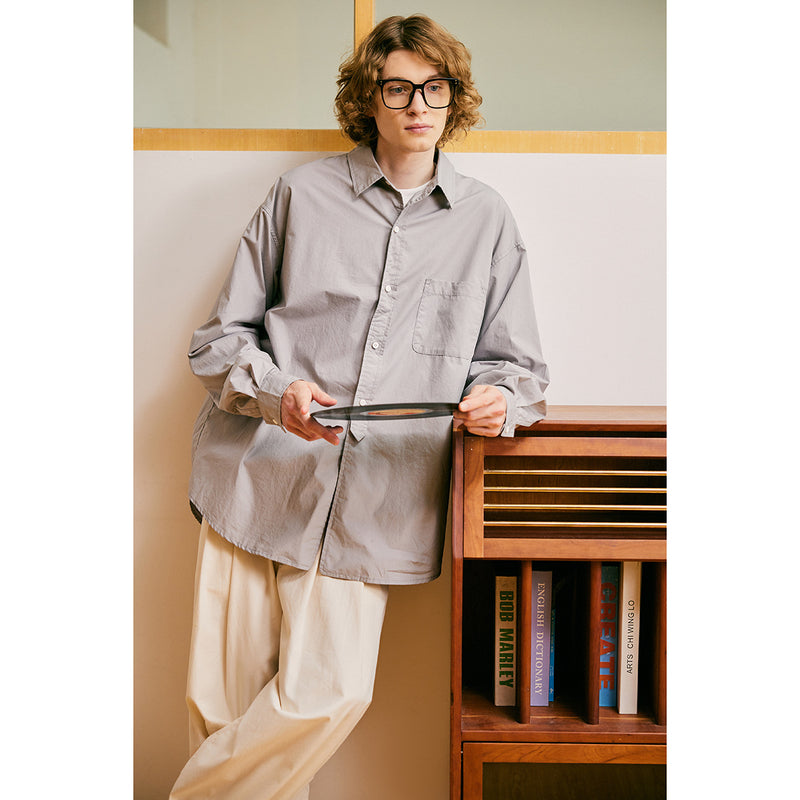 Unisex Shirt Retro Simple Loose Summer