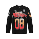 Hellstar long-sleeve T-shirt graffiti portrait print loose version casual long sleeve