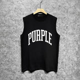 Purple Brand Tank T Shirts Sleeveless T-shirt Vest