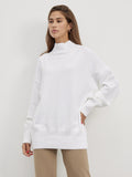 Women Work Business Casual Sweats Loose Turtleneck Sweater