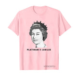 Inspired by Queen's Platinum Jubilee 2022 Elizabeth 70 Years T-shirt Figure Short Sleeve T-shirt