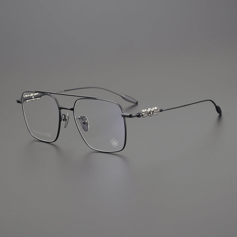 CHH Chrome Hearts Glasses Double Beam Ultra Light Titanium Frame Myopia Glasses Frame