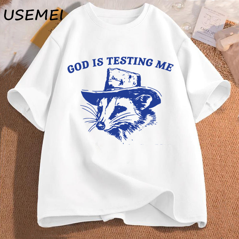 God Is Testing Me and I Have Not Studied Man T-shirt Funny