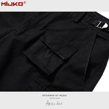 MIJKO Mens Shorts Casual Shorts Frayed Shorts
