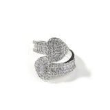 Rings Niche Copper Diamond Love Ring Spectrum