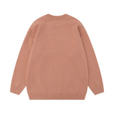 Women Sweater Retro College Style Soft Knitted Top Versatile