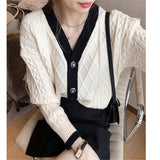 Women Knitted Cardigan Loose Temperament Sweater
