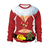 Black Christmas Sweater Winter Christmas 3D Printing Casual Loose Sweatshirt