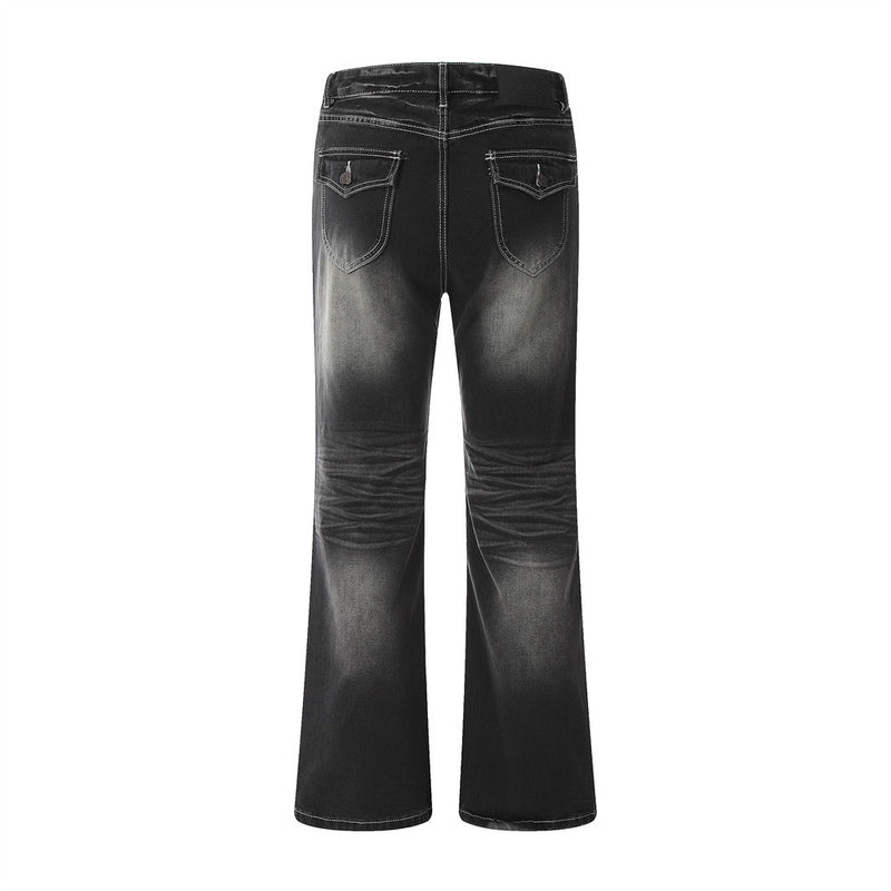 Men Jeans Versatile Buttons Decoration