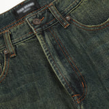 Men Jeans Yellow Retro Casual Loose All-Matching