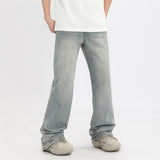Men Jeans Loose Retro Simple