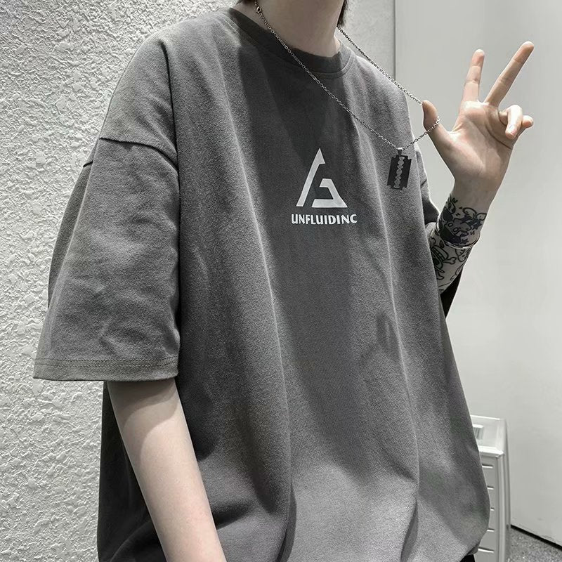 Men T Shirt All-Match Loose Summer