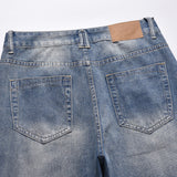 Men Jeans Ripped Leisure Loose Distressed