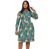 Women Dress Women's Long Sleeve Printed Dress