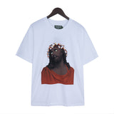 Denim Tears T Shirts Kapok Vintage Portrait Short Sleeve T-shirt