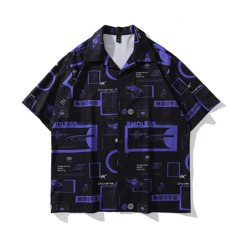 Short Sleeve Shirt Loose Casual Shirt
