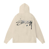 Stussy Hoodie Fall/Winter Fleece Hooded Sweater