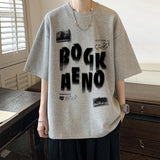 Men T Shirt Waffle Oversize Handsome