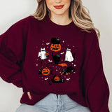 Cute Halloween Ghost Boo Cat Sweatshirt Halloween Cat Shirt