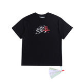 Ow T Shirts 3D Twisted Sketch Graffiti Arrow Print
