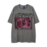 Men T-Shirt Vintage Casual