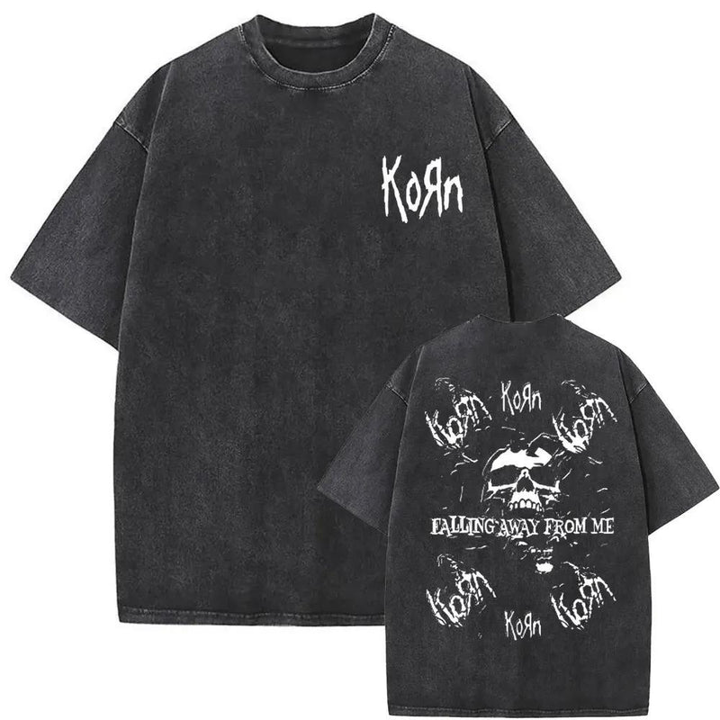 Washed Vintage Rock Band Korn Falling Away From Me