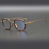 CHH Chrome Hearts Glasses Double-bridge Square Eyeglass Frames