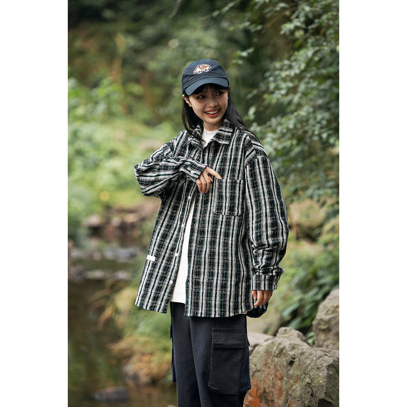 Unisex Shirt Vintage Striped Shirt Couple