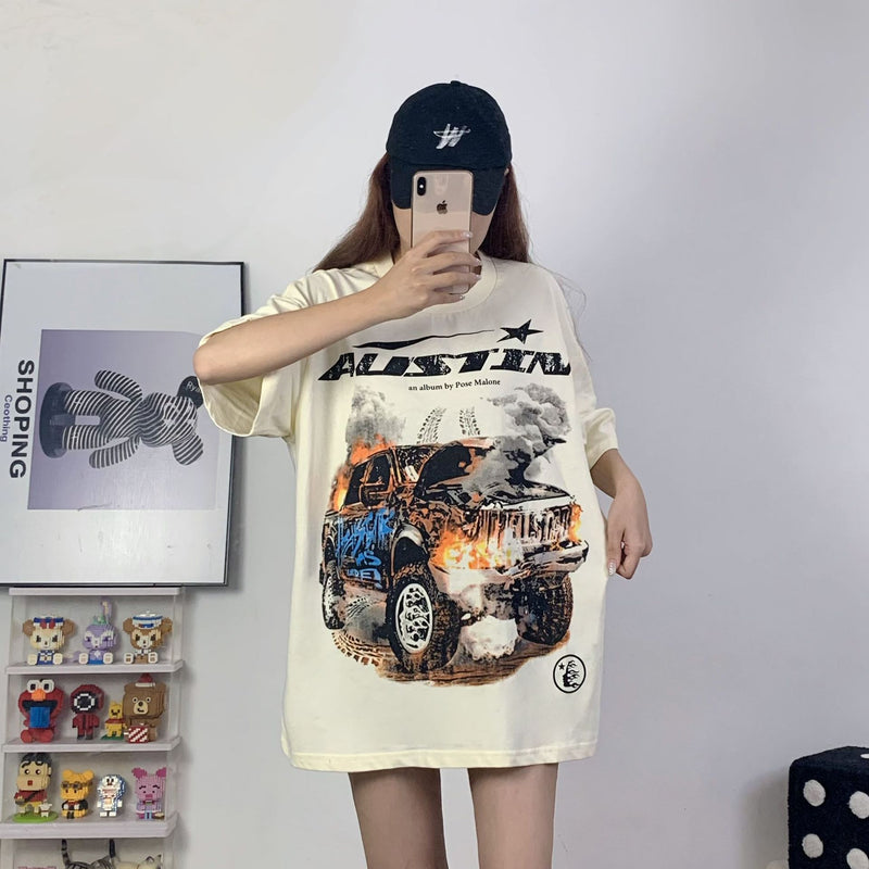 HS T Shirt Summer Creative Pattern Unisex