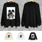 Purple Brand Long Sleeve T-Shirt Fashion Loose Long Sleeve Top