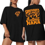 Oversized Football Mom Shirt : Women Funny Game Day Shirts
