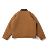 Mens Vintage Jackets Vintage Lapel Jacket Padded Color Matching Cotton Clothing