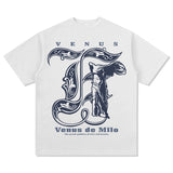 Unisex T Shirt Loose Crew Neck Cotton