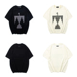 Fog Essentials T Shirts Spring Summer FOG Indian Eagle Print Crew Neck Short Sleeves