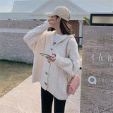 Women Knitted Cardigan Jacket Loose