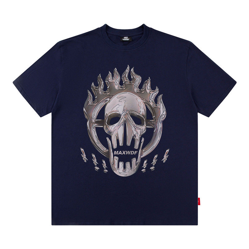 Men's T-Shirt Creative Cartoon Printed Cotton