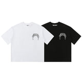 House Of Errors T-Shirt Letter Print Short Sleeve Vintage Crew Neck Loose T-Shirt